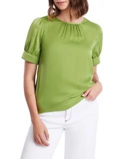 Hot Sale π₯° Marcs Joni Short Sleeve Top In Guacamole π―