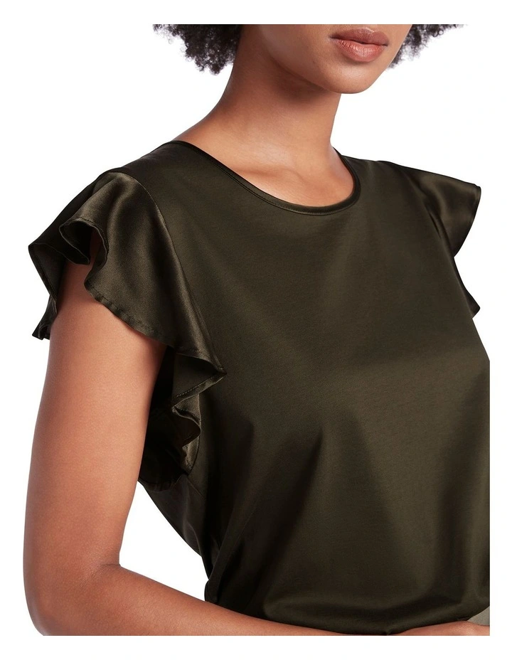 Brand new π Marcs Emryn Satin Sleeve Top In Forest Night β¨ - Image 4