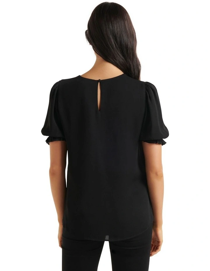 Best deal π Forever New Alana Puff Sleeve Blouse In Black π - Image 2
