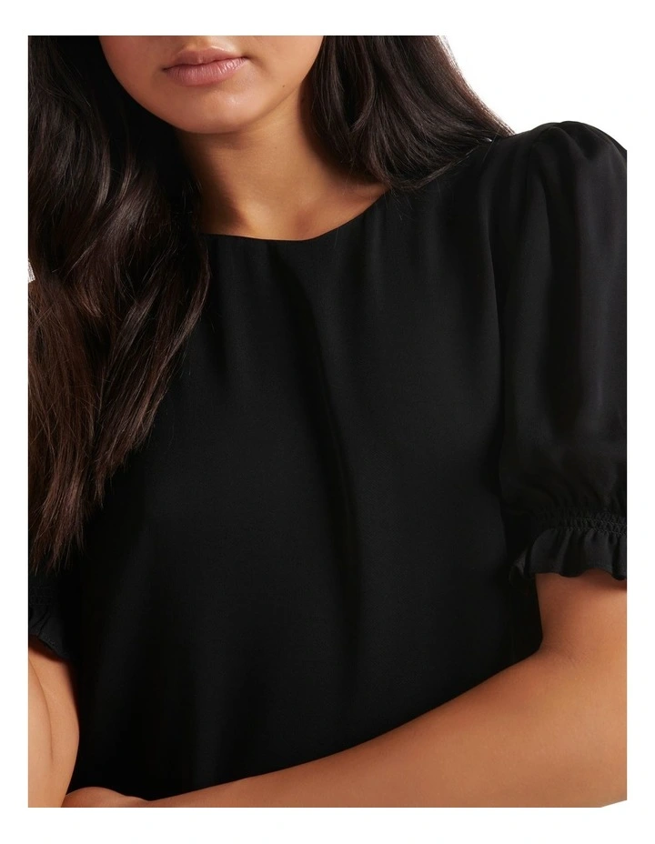Best deal π Forever New Alana Puff Sleeve Blouse In Black π - Image 4