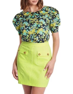 Flash Sale 👏 Marcs Flower To The People 👚 Shirt In Navy Multi 🌟